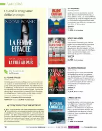 Catalogue France Loisirs page 18: Stephen King NE JAMAIS TREMBLER €24,90, Lisa Gardner Douze ans après €22,90