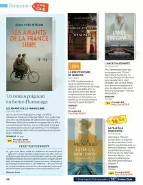 Catalogue France Loisirs page 28: Daisy Wood LA BIBLIOTHÉCAIRE DE WINDSOR €22,60, Ellie Midwood L'Ange d'Auschwitz €18,70