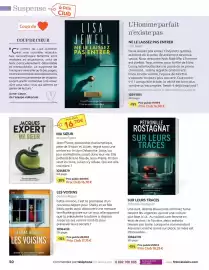 Catalogue France Loisirs page 50: Pétronille Rostagnat SUR LEURS TRACES €18,25, Gemma Rogers LES VOISINS €17,75