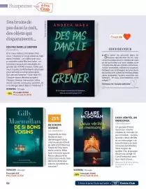 Catalogue France Loisirs page 52: Gilly Macmillan DE SI BONS VOISINS €17,25, Claire McGowan Deux vérités, un mensonge €15,95