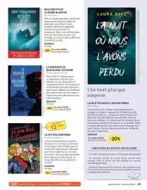 Catalogue France Loisirs page 53: LA DISPARUE DU BOULEVARD VOLTAIRE €17,50, Dominique Sylvain Le vin des Sorcières €12,70