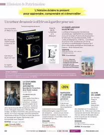 Catalogue France Loisirs page 64: Pierre Branda NAPOLÉON ET JOSÉPHINE €18,99, LE LIVRE DE L'ANNÉE €45,58