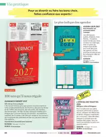 Catalogue France Loisirs page 66: AGENDA JEUX 2027 €14,95, L'Officiel DES TOILETTES €10,95