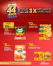 Catálogo Supermercado Precito semana 36 Página 12: Lasanha sadia sabores €12,99, Batata congelada bem brasil €24,99