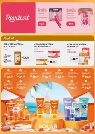 Catálogo Farmácias Associadas Página 3: Cera depilatória roll-on mel €13,99, Cera depilatória micro-ondas mel morango €15,99