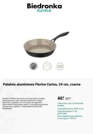 Biedronka gazetka Strona 3: Patelnia aluminiowa Florina Carina, 24 cm, czarna €44,99
