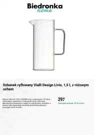 Biedronka gazetka Strona 7: Dzbanek ryflowany Vialli Design Livio, 1,5 l, z różowym uchem €29,99