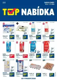 Makro leták týden 35 Strana 1: Mléko čerstvé 3,5 % €17,90, MÁSLO 82% €26,90