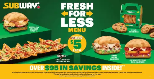 Subway flyer Page 1