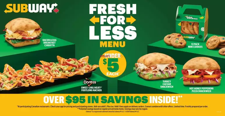 Subway (valid until 11-10)