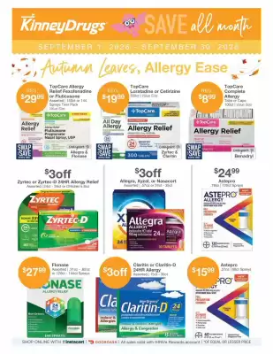 Kinney Drugs (valid until 30-09)