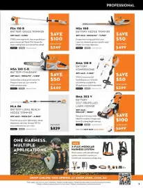 STIHL catalogue Page 5: Stihl MSA 160 C-B Battery Chainsaw €449,00, Stihl Kma 135 R Battery Kombiengine €599,00