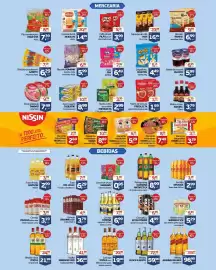 Encarte Cometa Supermercados Página 2: Atum ralado coqueiro €8,99, Whisky black & white €59,90