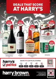 Harry Brown catalogue Page 1: Victoria Bitter €67,90, Penfolds Bin 28 Shiraz €34,90