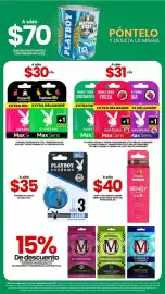 Catálogo Farmapronto Página 42: Playboy Condoms Classic €35,00, Sensy lub €40,00