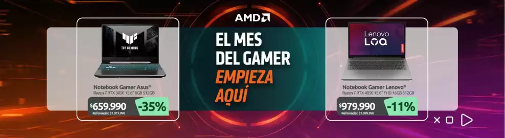 Catálogo PC Factory Página 3: Asus - notebook gamer €659.990,00