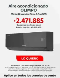 Catálogo Olímpica Página 1: Pago - minisplit inverter clase a €2.471.885,00
