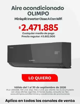 Olímpica (válido hasta 30-09)