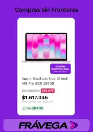 Catálogo Frávega Página 5: Apple MacBook Neo 13 inch €1.617.345,00