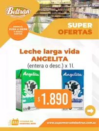 Catálogo Beltrán Supermercados Página 2: Angelita leche larga vida entera o descremada €1.890,00