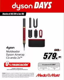 Folleto MediaMarkt Página 3: Dyson - moldeador airwrap co-anda 2x €579,00