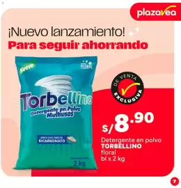 Catálogo Plaza Vea Página 7: Torbellino Detergente en polvo Multiusos €8,90