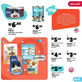 Catálogo Plaza Vea Página 13: Felix paté sabores variados €6,00, Ricocat paté para gatos €6,90
