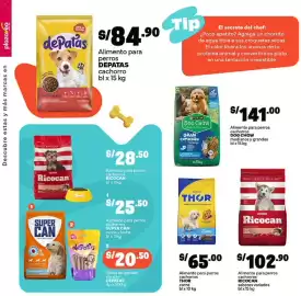 Catálogo Plaza Vea Página 6: Ricocan Alimento para perros cachorros €102,90, Thor alimento para perros cachorros carne €65,00