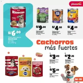 Catálogo Plaza Vea Página 7: Dog Chow paté para perro €9,00, Super Can paté para perro sabores variados €4,50