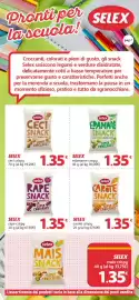 Volantino Famila Superstore Pagina 7: Selex edamame crispy €1,35, Selex carote crispy €1,35
