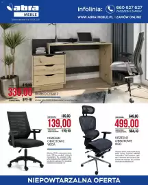 Abra gazetka Strona 1: Biurko Cesar €339,00, Krzesło €139,00