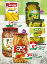 Dino gazetka tydzień 36 Strona 25: Ogórki kanapkowe €3,37, Kukurydza konserwowa Pudliszki €3,45