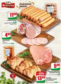 Dino gazetka tydzień 36 Strona 31: Golonka wieprzowa przednia z kością Agro Rydzyna €5,99, Lunchmeat Agro Rydzyna €4,89