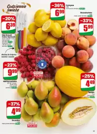 Dino gazetka tydzień 36 Strona 33: Maliny polskie €9,99, Brzoskwinie €5,99