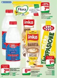 Dino gazetka tydzień 36 Strona 40: Margaryna Flora €7,99, Mleko spożywcze świeże Polskie Mlekovita 3,2% €2,89