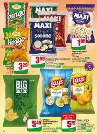 Dino gazetka tydzień 36 Strona 50: Prażynki Maxi Eurosnack solone €3,99, Chipsy Lay's Fromage €5,79