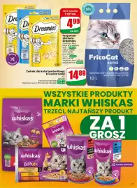 Dino gazetka tydzień 36 Strona 71: Żwirek dla kota bentonitowy FricoCat Solid €14,89, Przysmak dla kota Dreamies €4,99
