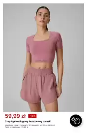 4F gazetka tydzień 36 Strona 2: Crop top treningowy bezszwowy damski 4F €59,99
