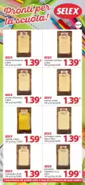 Volantino Supermercati Dok Pagina 11: Selex provola affumicata €1,39, Selex cheddar €1,59