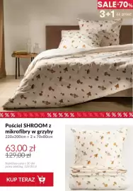 Homla gazetka tydzień 36 Strona 5: Pościel Shroom z mikrofibry w grzyby 220x200 cm + 2x70x80 €63,00