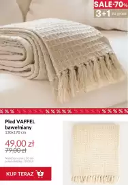 Homla gazetka tydzień 36 Strona 6: Pled Vaffel bawełniany 130x170 cm €49,00