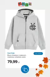 Smyk gazetka Strona 6: Bluza chłopięca z kapturem rozpinana ocieplana szara Cool Club €79,99