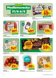 Stora Coop kundeavis uke 36 Side 2: Snacktomater €30,00, Ekologisk gul lök €15,00