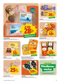 Stora Coop kundeavis uke 36 Side 5: Arla skivad ost familjefavoriter €39,90, Arvid Nordquist Hela kaffebönor €129,00