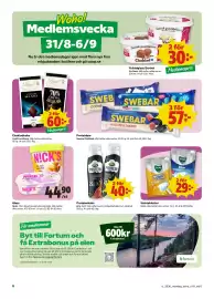 Stora Coop kundeavis uke 36 Side 6: Arla Proteinshake €40,00, Swebar Proteinbar €57,00