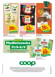 Stora Coop kundeavis uke 36 Side 8: Valio Vaniljyoghurt €20,00, Vilja brød €15,00