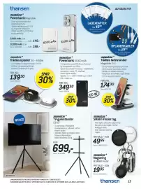 Thansen tilbudsavis Side 13: TV-gulvstander 23-65 €699,00, SMART-finder tag €49,95