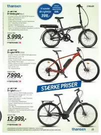 Thansen tilbudsavis Side 25: X-ZITE El-cykel MTB E2908 €7.999,00, X-ZITE El-foldcykel Mini 3 €5.999,00