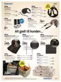 Thansen tilbudsavis Side 27: Bagsædeovertræk til hunde €149,00, Hundesæde til bil €209,30