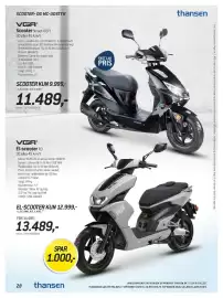 Thansen tilbudsavis Side 28: Scooter Street-X EFI €11.489,00, VGR El-scooter R3 €13.489,00